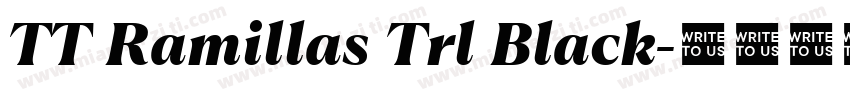 TT Ramillas Trl Black字体转换